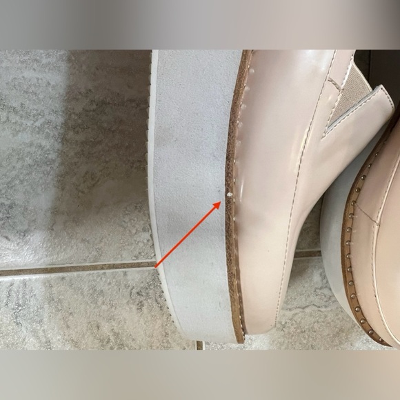 SOLSANA Tabbie Beige Patent platform Mary Jane size 6.5 - Picture 10 of 12